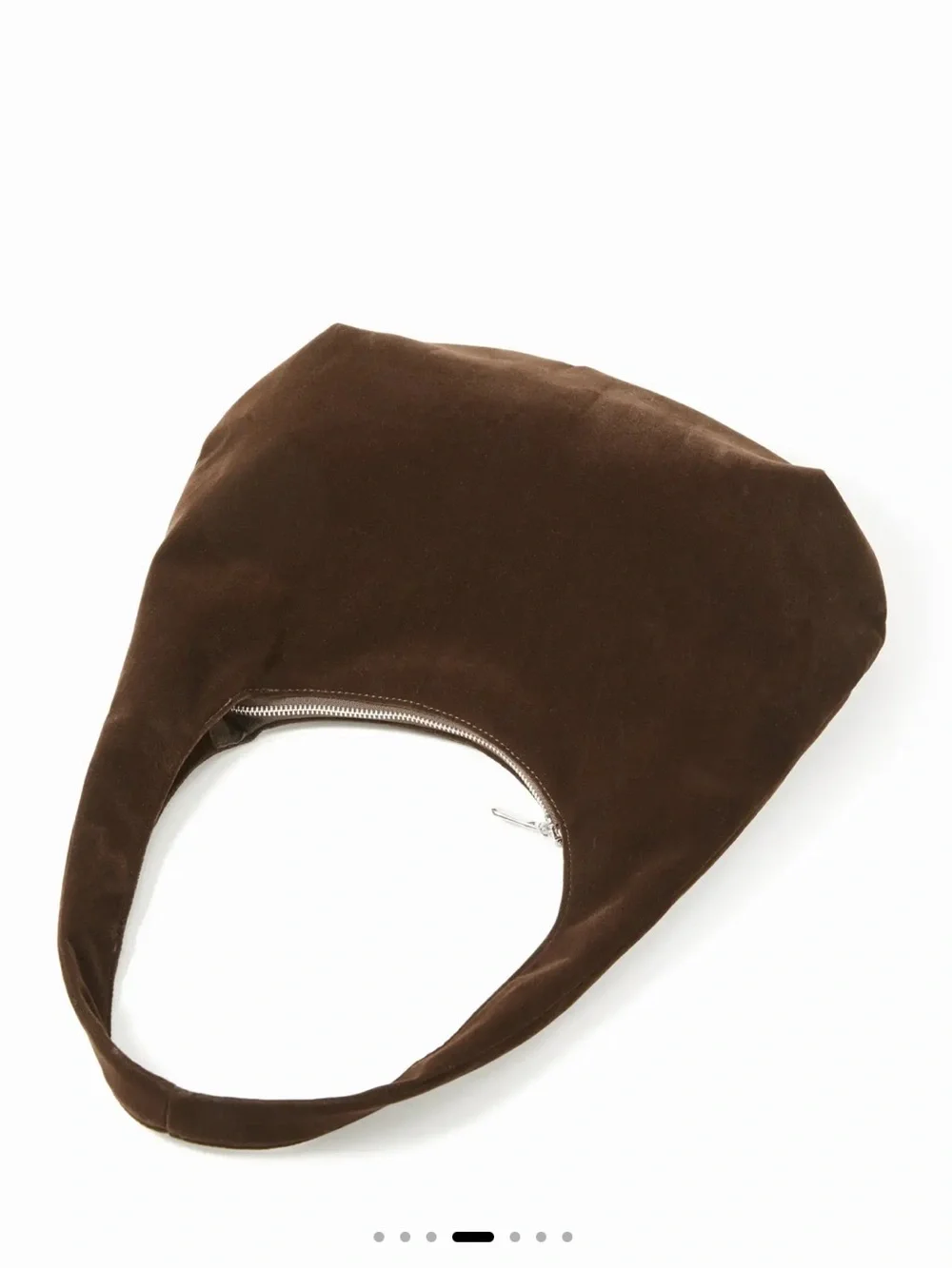 ✨NWT Cider Dark Brown Velvet Suede Hobo Shoulder Bag NWT + Dust Bag
